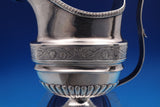 Floral by Unknown Sterling Silver Milk Pitcher Gadroon Edge 6 3/4" (#8484)