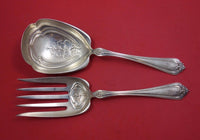 Duchess by Whiting Sterling Silver Salad Serving Set 2pc All Sterling 8 1/4"