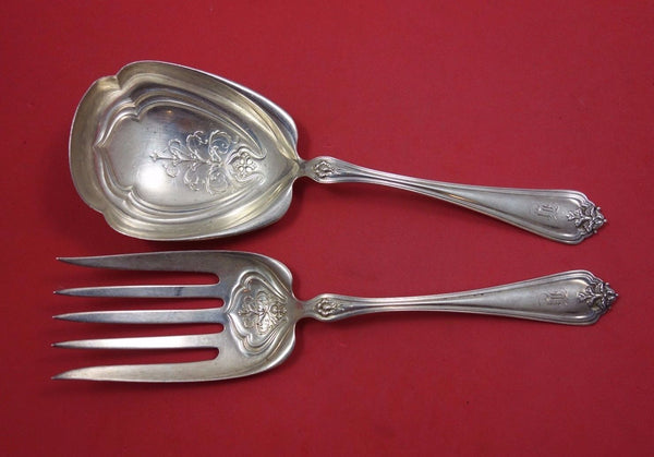 Duchess by Whiting Sterling Silver Salad Serving Set 2pc All Sterling 8 1/4"