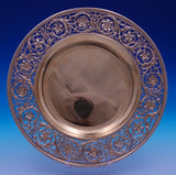 Hunt and Roskell Sterling Silver Lunch Plate Vermeil Fancy Cast Pcd 9" (#8953)