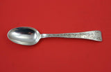 Lap Over Edge Acid Etched By Tiffany Sterling Place Soup Spoon w/ flowers 7"