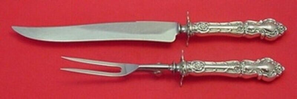 Meadow Rose by Wallace Sterling Silver Roast Carving Set 2-piece 13 1/4"