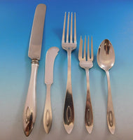 Buckingham Narrow by Shreve Sterling Silver Flatware Set Service 35 Pieces
