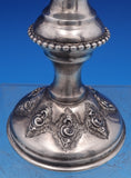 Italian Sterling Silver Goblet with Beaded & Swirl design 9 3/8" Heavy (#8371)