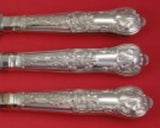 Queens by Roberts and Belk English Sterling Silver Roast Carving Set 3pc HH WS