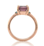 14k Gold 1.79 Carat Bi-Color Watermelon Genuine Natural Tourmaline Ring (#J7017)