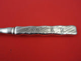 Lap Over Edge Acid Etched by Tiffany & Co Sterling Fruit Fork w/ leaves HH AS 7"