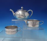 Apollo by Unknown Silverplate Tea Set Single Serving Tea Pot Creamer Cup (#5189)