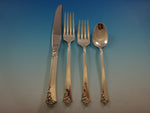 Damask Rose by Oneida Sterling Silver Flatware Set For 12 Service 52 Pieces
