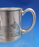 Nursery Rhyme by Blackinton Sterling Baby Cup GW #5624 with Birth Record (#8278)