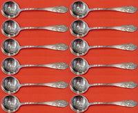Mount Vernon by Lunt Sterling Silver Bouillon Soup Spoon Narrow Set 12 pc 5 1/8"