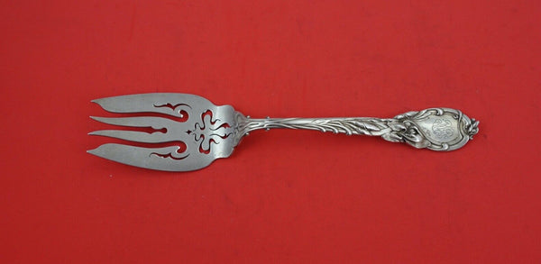 La Parisienne by Reed and Barton Sterling Silver Cold Meat Fork pierced 9 1/4"