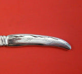 Lap Over Edge Acid Etched by Tiffany and Co Sterling Fish Knife HHAS with Ducks
