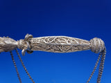 Silver Handmade Filigree Tripod Tussie Mussie Posey Posy Holder (#J1231)