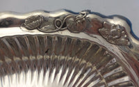 Whiting Sterling Silver Bowl with Applied Frog, Snail, Branch & Lily Pads #0037