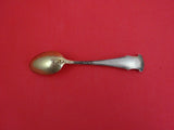 Pattern Unknown by Shiebler Sterling Souvenir Spoon Gold Washed w/ crane 4 1/2"