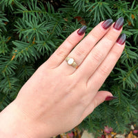 8k Yellow Gold Victorian Genuine Natural Opal Ring Size 7.25 Jewelry (#J6357)