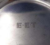 Acid Etched Sterling Silver Child's Plate w/ Woodland Animal Motif #4549 (#5563)