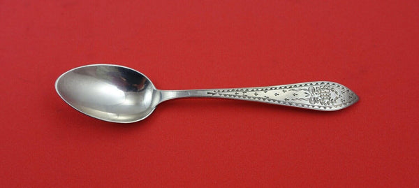 Colonial A Engraved by Whiting Sterling 4 O'Clock Spoon w/ back stamp 4 1/2"