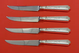 Saint Dunstan Chased by Gorham Sterling Silver Steak Knife Set 4pc HHWS  Custom