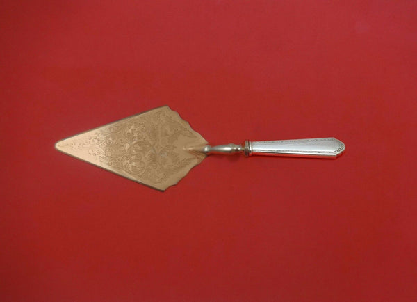 William and Mary by Lunt Sterling Silver Pastry Server Fancy Vermeil HH Custom
