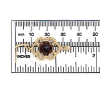 14k Yellow Gold 5 Carat TW Genuine Natural Garnet Double Drop Earrings (#J6321)