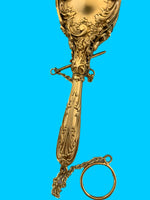 Vermeil Gilt Sterling Tussie Mussie Posey Posy Holder (#J1303)