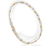 10k Gold 1.40 Carat TW Genuine Natural Diamond Tennis Bracelet 7 1/8" (#J7039)