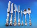 Wild Rose by Watson Sterling Silver Flatware Set for 12 Service 90 pieces Dinner