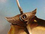 Isis by Gorham Sterling Silver Soup Ladle Gold Washed 3D Figural 12"