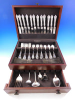 Monticello by Lunt Sterling Silver Flatware Set For 12 Service 67 Pieces