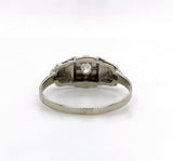 14k Vintage .12ct Genuine Natural Diamond Engagement Ring (#J5420)