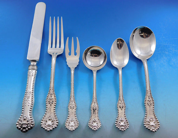 Charles II by Dominick & Haff Sterling Silver Flatware Set Service 77 pc Dinner
