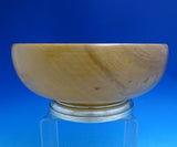 Modern Classic by Lunt Sterling Silver Nut Bowl Pecan Wood #1212 9 3/4" (#8609)