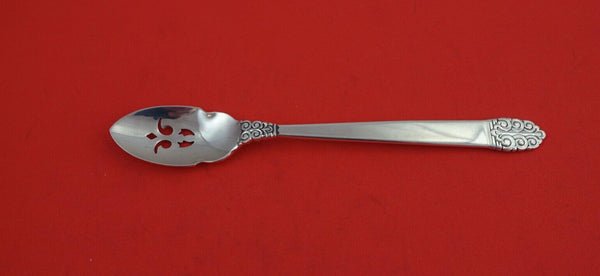 Northern Lights by International Sterling Silver Olive Spoon pierced Custom  6"