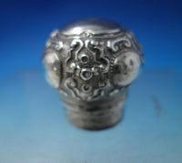 J.G. and S. English Sterling Silver Dresser Jar with Cut Crystal 5 1/2" (#5908)