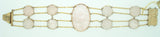 14k Yellow Gold Genuine Natural Rose Quartz Bracelet and Earring Set (#J2470)