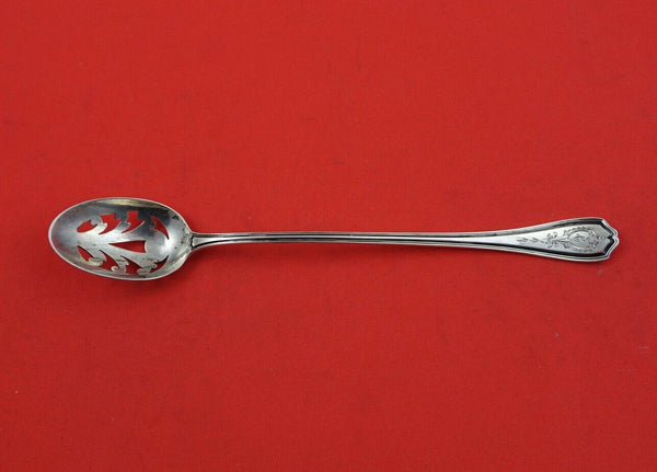 Hepplewhite Chased by Reed and Barton Sterling Serving Olive Spoon 6 3/4" orig.