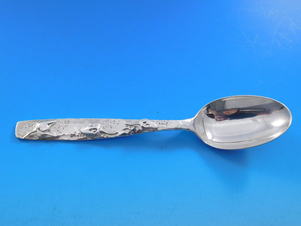 Lap Over Edge by Tiffany and Co Sterling Teaspoon w/Applied Flowers or Seed Pods