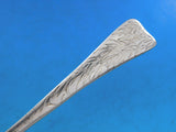 Lap Over Acid Etched by Tiffany Sterling Silver Place Soup Spoon Willow Leaf 7"