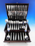 Atelier Borgila Sterling Silver Flatware Set 12 Service Swedish Modern 122 pcs