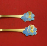 Christmas by A. Michelsen Sterling Silver Fork and Spoon Set 2pc 1975 Vermeil