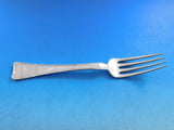 Lap Over Edge Etched by Tiffany & Co. Sterling Dinner Fork Geometric