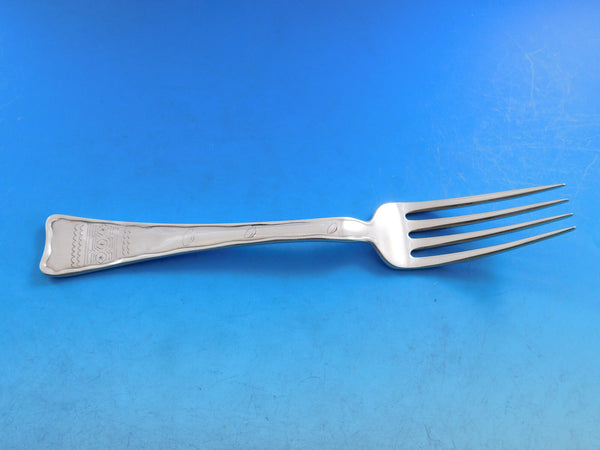 Lap Over Edge Etched by Tiffany & Co. Sterling Dinner Fork Geometric