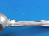Lap Over Acid Etched by Tiffany Sterling Silver Place Soup Spoon with Leaves 7"