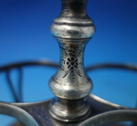 William Gale Sterling Silver Cruet Set Holder HH w/ Applied Rings c.1856 (#6031)