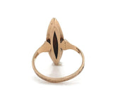 10k Yellow Gold Victorian Navette or Marquise Seed Pearl Ring Size 3.75 (#J6284)