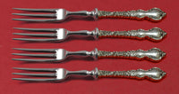 Du Barry by International Sterling Silver Fruit Fork Set 4-Piece HHWS 6" Custom