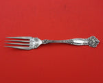 Carnation by Wallace Sterling Silver Meat Fork Fancy Marked 1909 on Back 7 3/8"