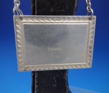 Kirk Sterling Silver Decanter Label "BOURBON" 1 1/8" X 1 3/4" (#4359)